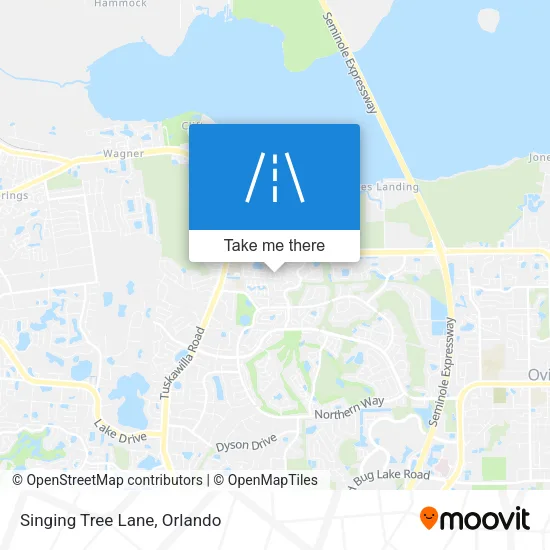 Mapa de Singing Tree Lane