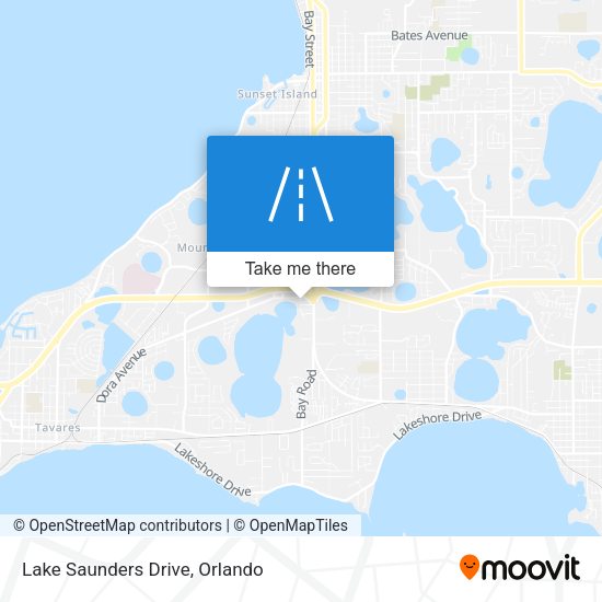 Lake Saunders Drive map