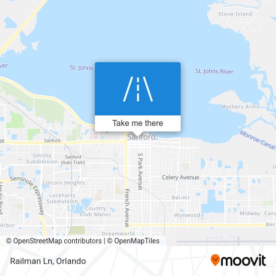 Railman Ln map