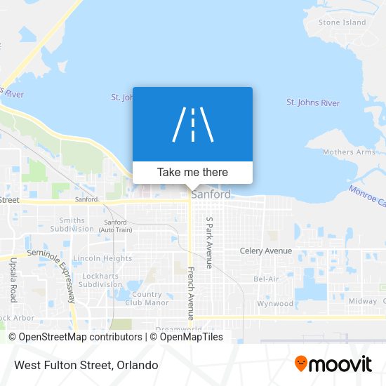 Mapa de West Fulton Street