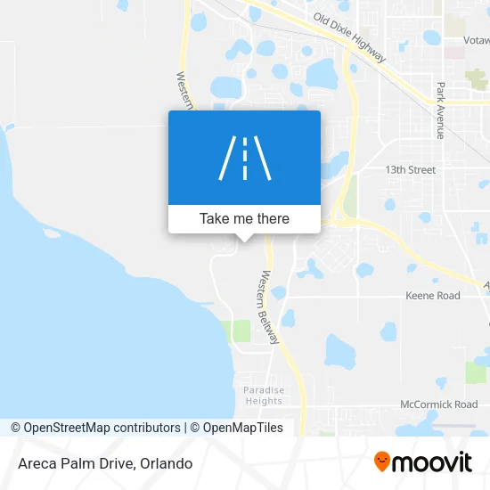 Areca Palm Drive map