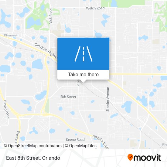 Mapa de East 8th Street