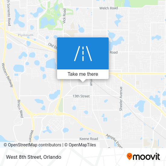 Mapa de West 8th Street