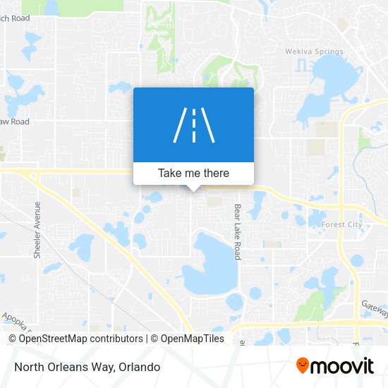 Mapa de North Orleans Way