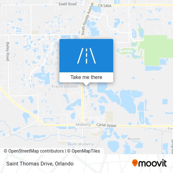 Saint Thomas Drive map