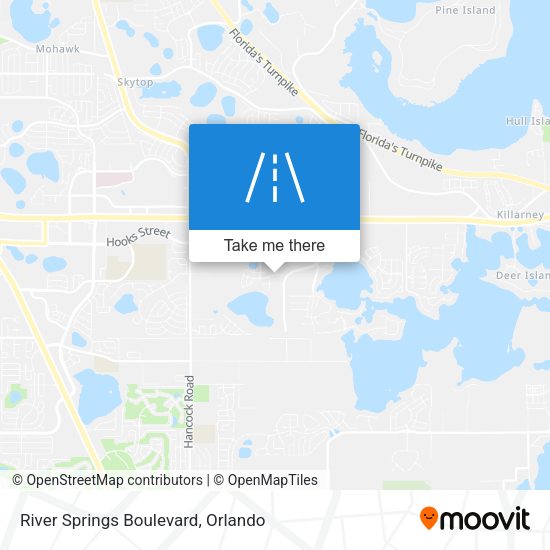 River Springs Boulevard map