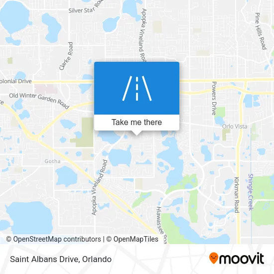 Saint Albans Drive map