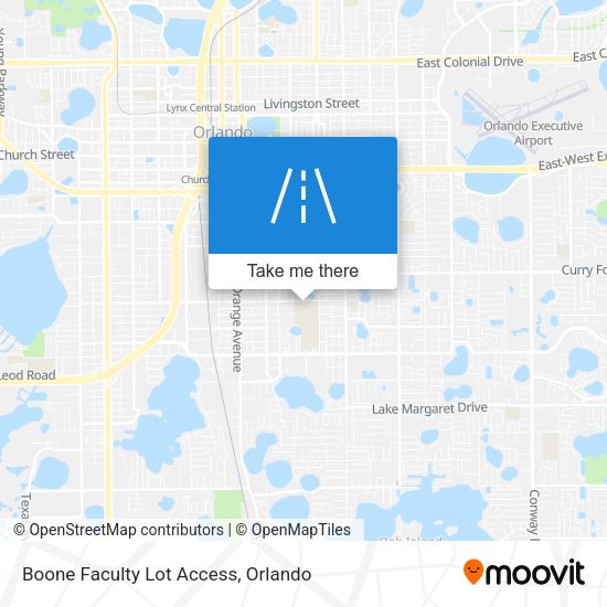 Boone Faculty Lot Access map