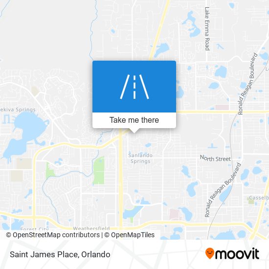 Saint James Place map