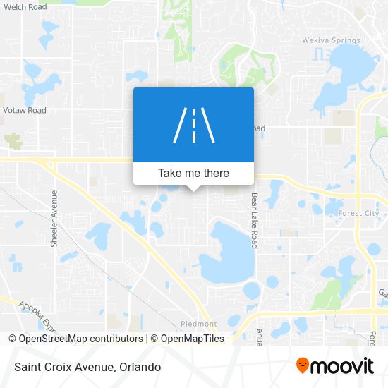 Mapa de Saint Croix Avenue