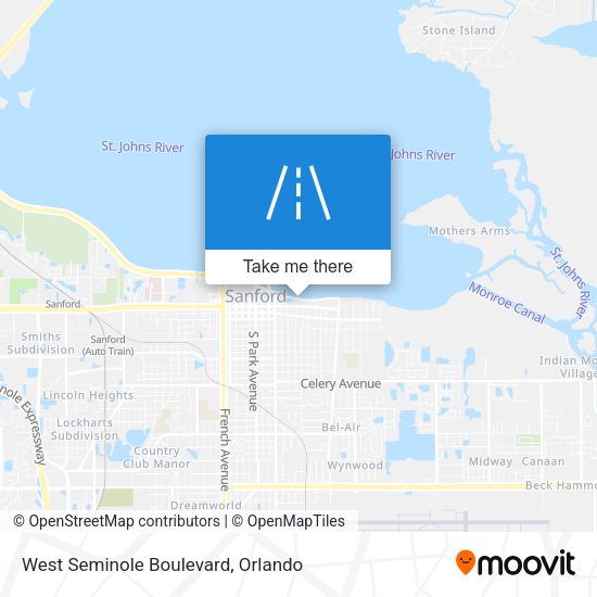 Mapa de West Seminole Boulevard