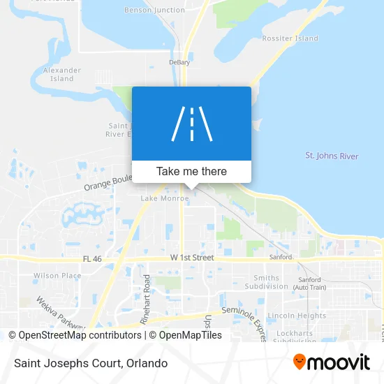Saint Josephs Court map