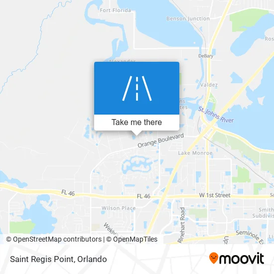 Saint Regis Point map