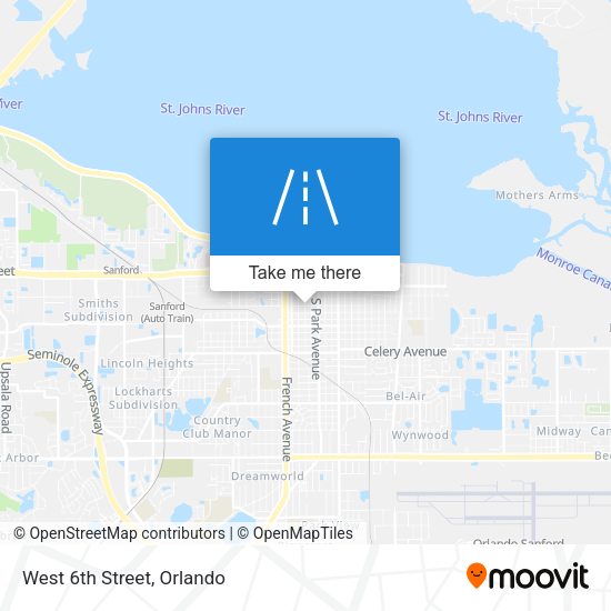 Mapa de West 6th Street
