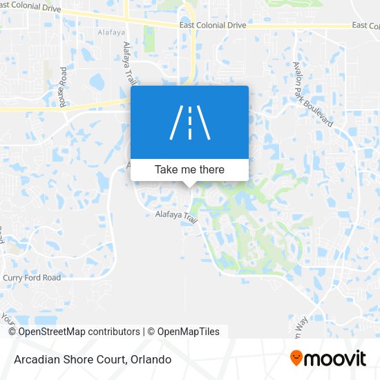 Mapa de Arcadian Shore Court