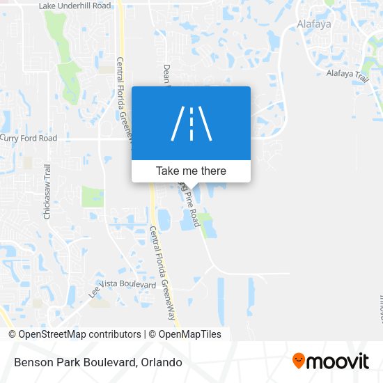 Benson Park Boulevard map