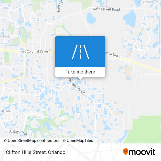 Mapa de Clifton Hills Street