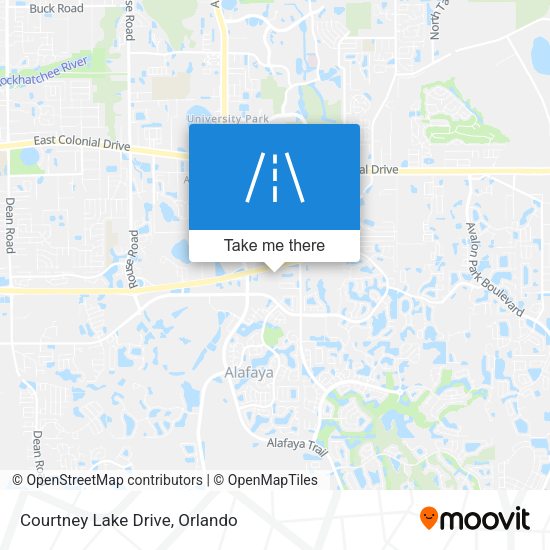 Courtney Lake Drive map