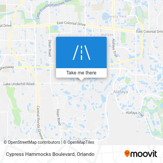 Cypress Hammocks Boulevard map