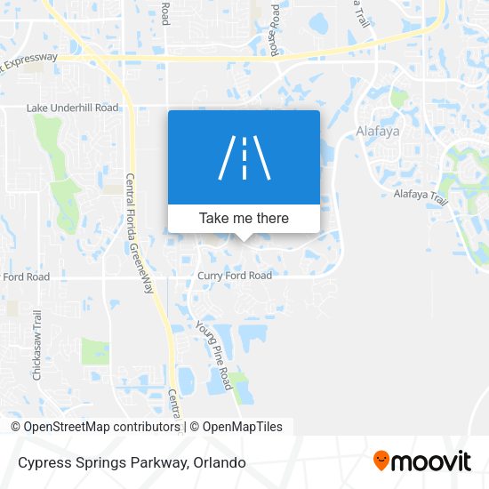 Cypress Springs Parkway map