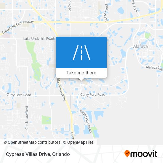 Cypress Villas Drive map