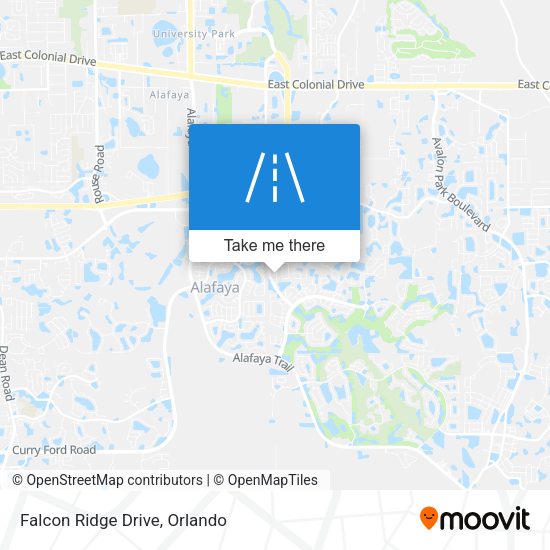 Falcon Ridge Drive map