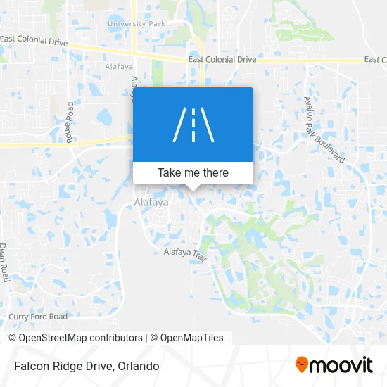 Falcon Ridge Drive map