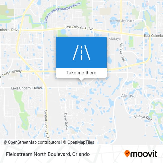 Mapa de Fieldstream North Boulevard