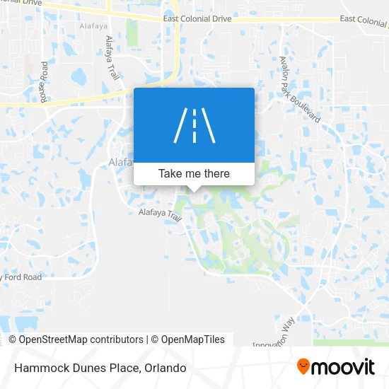 Hammock Dunes Place map