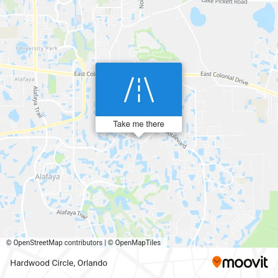 Hardwood Circle map