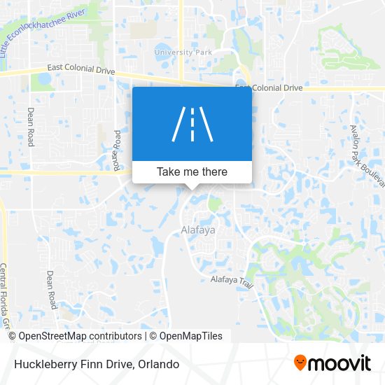 Mapa de Huckleberry Finn Drive