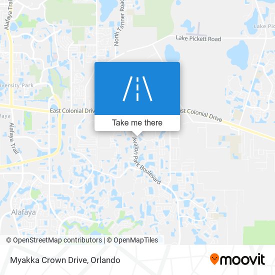 Myakka Crown Drive map