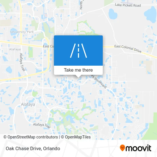 Oak Chase Drive map