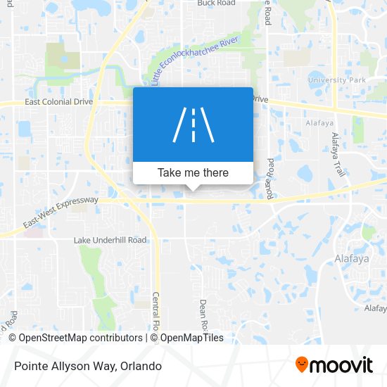 Mapa de Pointe Allyson Way