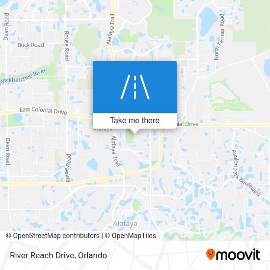 River Reach Drive map