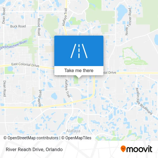 River Reach Drive map