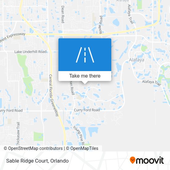 Mapa de Sable Ridge Court
