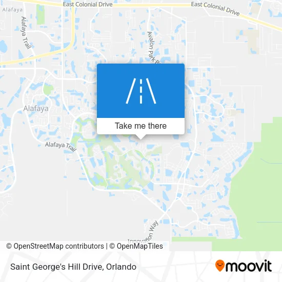 Saint George's Hill Drive map