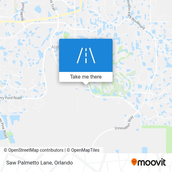 Saw Palmetto Lane map