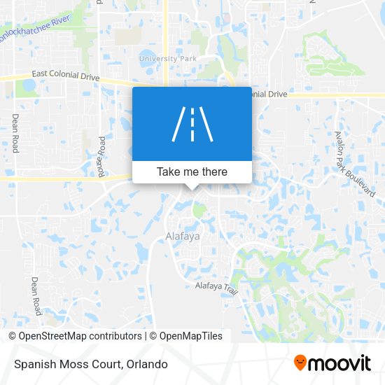 Spanish Moss Court map