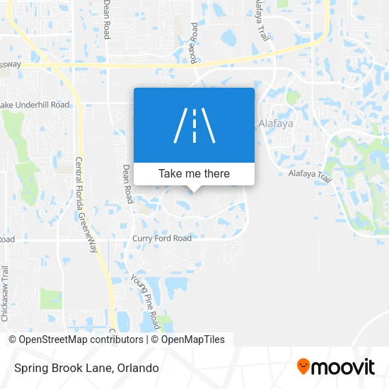 Spring Brook Lane map