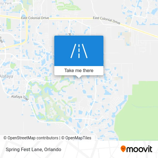 Spring Fest Lane map