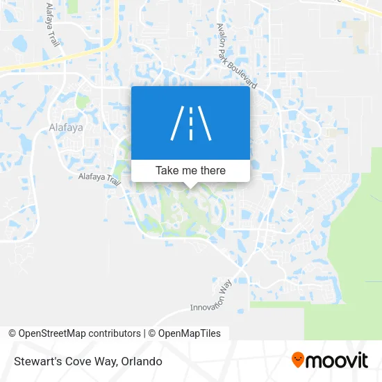Stewart's Cove Way map
