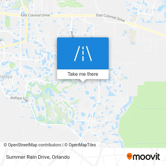 Summer Rain Drive map
