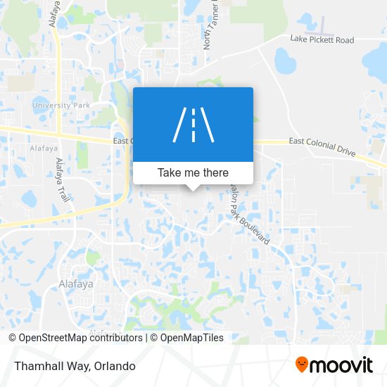 Mapa de Thamhall Way