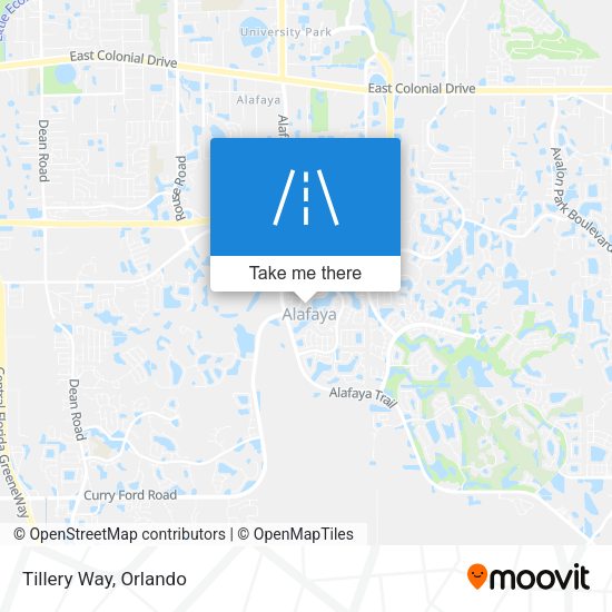 Mapa de Tillery Way