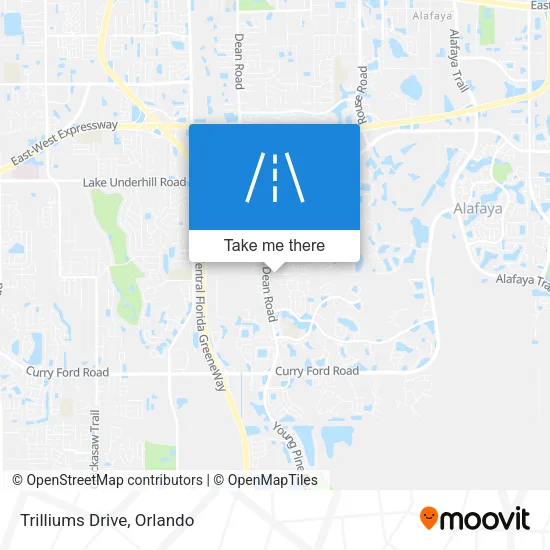 Trilliums Drive map