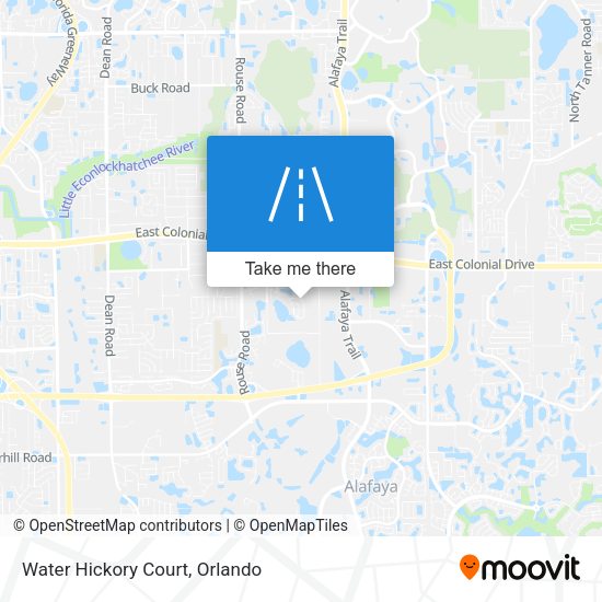 Mapa de Water Hickory Court