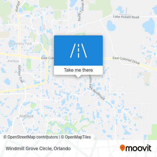 Windmill Grove Circle map
