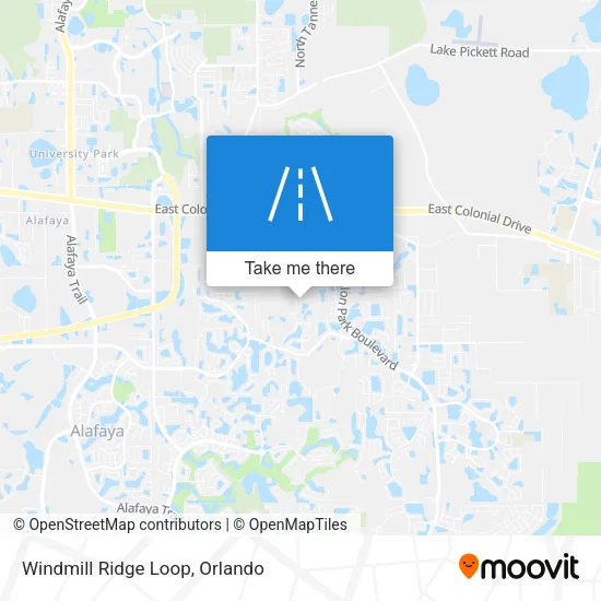 Windmill Ridge Loop map